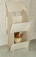Hühner Legenest aus Holz unmontiert 2 Nester,...