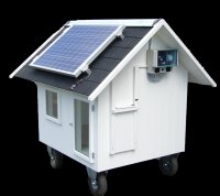 Hühnerhaus Solaranlage